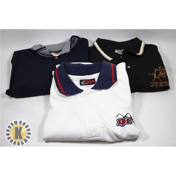 BUNDLE OF 3 LARGE POLO SHIRTS