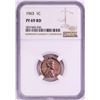 Image 1 : 1963 Proof Lincoln Memorial Cent Coin NGC PF69RD