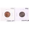 Image 1 : Lot of 1889 & 1898 Indian Head Cent Coins