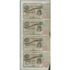 Image 1 : Uncut Sheet of (4) State of Louisiana Baby Bond Obsolete Notes