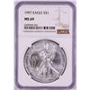 Image 1 : 1997 $1 American Silver Eagle Coin NGC MS69
