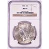 Image 1 : 1923 $1 Peace Silver Dollar Coin NGC MS64