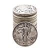 Image 1 : Roll of (20) Assorted Date Walking Liberty Half Dollar Coins Circulated