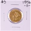 Image 1 : 1856-S $3 Indian Princess Head Gold Coin