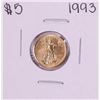 Image 1 : 1993 $5 American Gold Eagle Coin