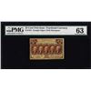 Image 1 : 1862 First Issue 25 Cent Fractional Currency Note Fr.1281 PMG Choice Uncirculated 63