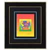 Image 1 : Peter Max "Flower Jumper Over Sunrise On Blends Ii" Limited Edition Lithograph