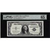 Image 1 : 1935H $1 Silver Certificate Note Fr.1618 PMG Gem Uncirculated 65EPQ