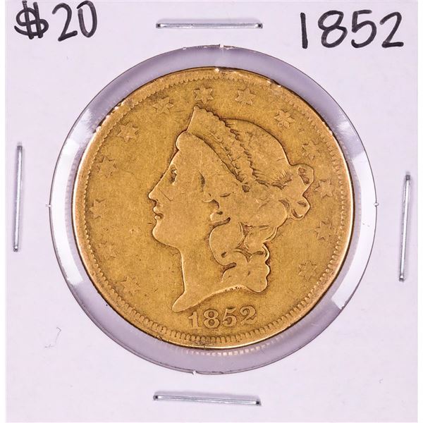 1852 $20 Liberty Head Double Eagle Gold Coin