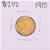 Image 1 : 1915 $2 1/2 Indian Head Quarter Eagle Gold Coin