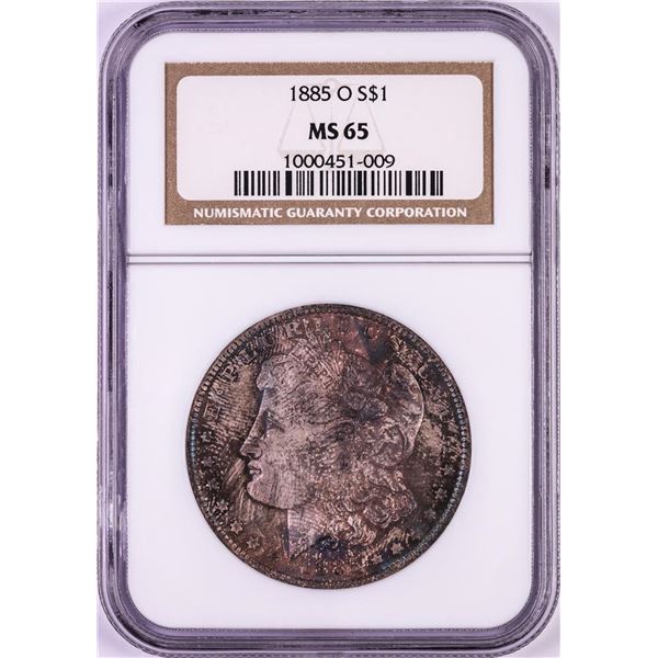 1885-O $1 Morgan Silver Dollar Coin NGC MS65