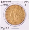 Image 1 : 1898-S $20 Liberty Head Double Eagle Gold Coin