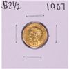 Image 1 : 1907 $2 1/2 Liberty Head Quarter Eagle Gold Coin