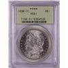 Image 1 : 1890-CC $1 Morgan Silver Dollar Coin PCGS MS61 Old Green Holder