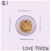 $1 Liberty Head Gold Dollar Love Token Coin Holed