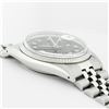 Image 9 : Rolex Men's Stainless Black Diamond Datejust Wristwatch Oyster Perpetual