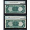 Image 2 : Consecutive Pair 1880 $100 Legal Tender Notes Fr.172 PMG Ch/Gem Uncirculated 64/65EPQ