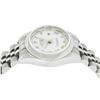 Image 9 : Rolex Ladies Stainless Steel White Roman Quickset Datejust Wristwatch