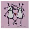 Image 1 : Paul Kostabi "Sprkl Love (Pink)" Limited Edition Giclee On Paper