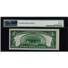 Image 2 : 1934 $5 Federal Reserve Note Kansas City Fr.1956-J Mule PMG Choice Uncirculated 64EPQ