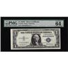 Image 1 : 1935F $1 Silver Certificate Note Fr.1615 PMG Choice Uncirculated 64EPQ