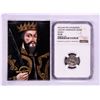 Image 1 : 1035-87 William The Conqueror Normandy Rouen Denier Coin NGC VF30 w/ Story Box