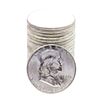 Image 1 : Roll of (20) Brilliant Uncirculated 1955 Franklin Half Dollar Coins
