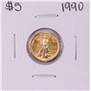 Image 1 : 1990 $5 American Gold Eagle Coin