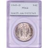 Image 1 : 1945-D Walking Liberty Half Dollar Coin PCGS MS64 Rattler Holder