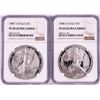 Image 1 : Lot of 1987-S to 1988-S $1 Proof American Silver Eagle Coins NGC PF69 Ultra Cameo