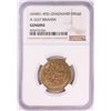 Image 1 : AH451-492 Ghaznavid Dinar A-1637 Ibrahim Gold Coin NGC Genuine