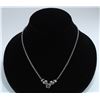 Image 1 : .925 STERLING SILVER ROSE & VINE NECKLACE