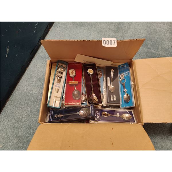 Box of Souvenir Spoons and Letter Opener
