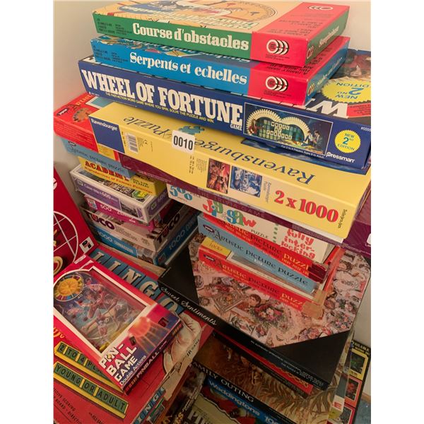Assorted Puzzles and Board Games