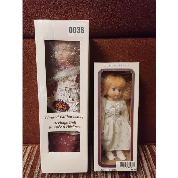 2-Piece Porcelain Doll Set