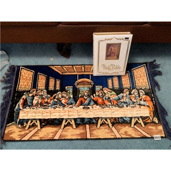 Bible & Last Supper Tapestry
