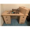 Image 1 : Sewing Desk and Singer Sewing Machine SN:9509241