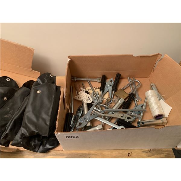 Assorted Hand Tools, Hardware and Lock