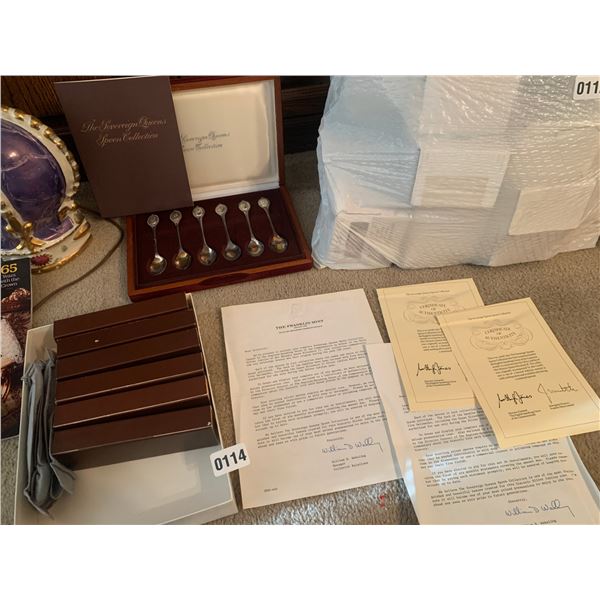 Soverign Queens Spoon Collection from The Franklin Mint