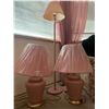 Image 1 : Set of Vintage Pink Lamps