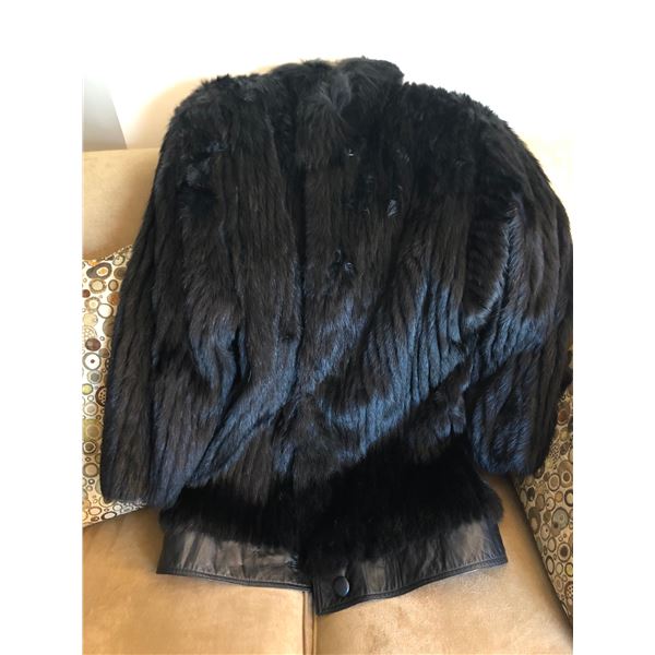 Mink Fur Coat Size Large