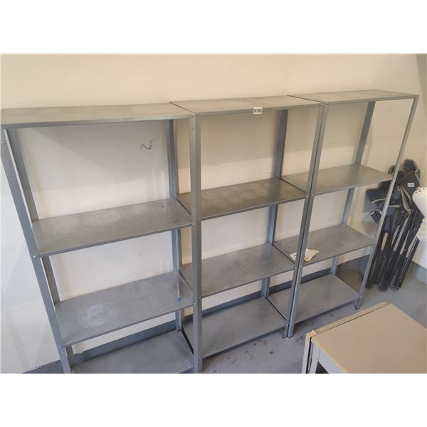 3 Metal Storage Shelves