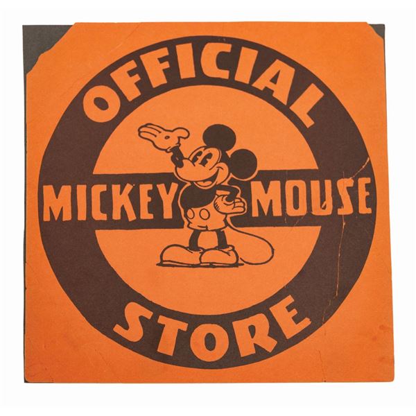 Official Mickey Mouse Store Sign.