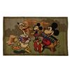 Image 1 : Donald, Minnie, Mickey Dancing Tapestry Rug.
