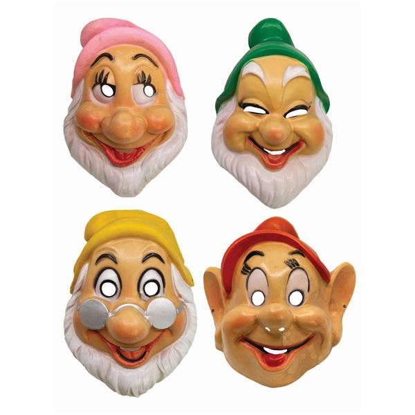 Set of (4) Dwarf Masks by Cesar of France.