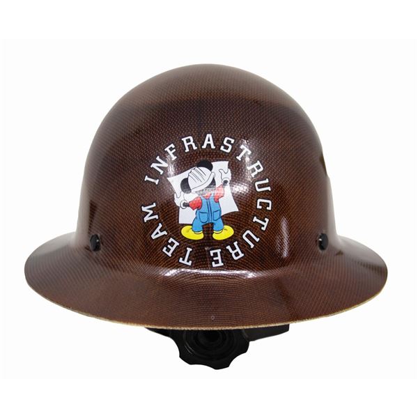 WDI Infrastructure Team Brown Hard Hat.