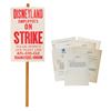 Image 1 : Disneyland Cast Strike Picket Sign & Union Paperwork.
