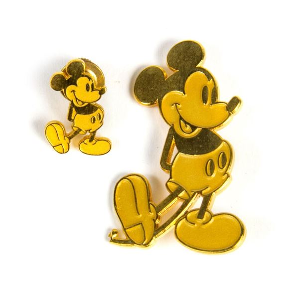 Pair of VIP Exclusive Golden Mickey Pins.