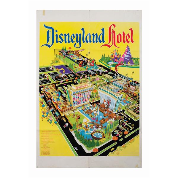 Disneyland Hotel Caricature Map Poster.