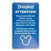 Image 1 : Disneyland Parking Lot Closure Sign.